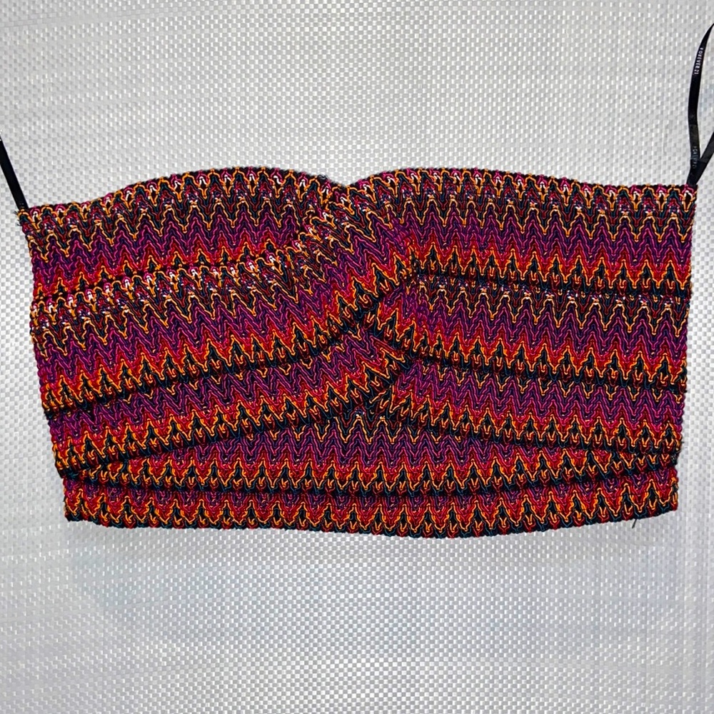 COLORFUL PATERN TUBE TOP